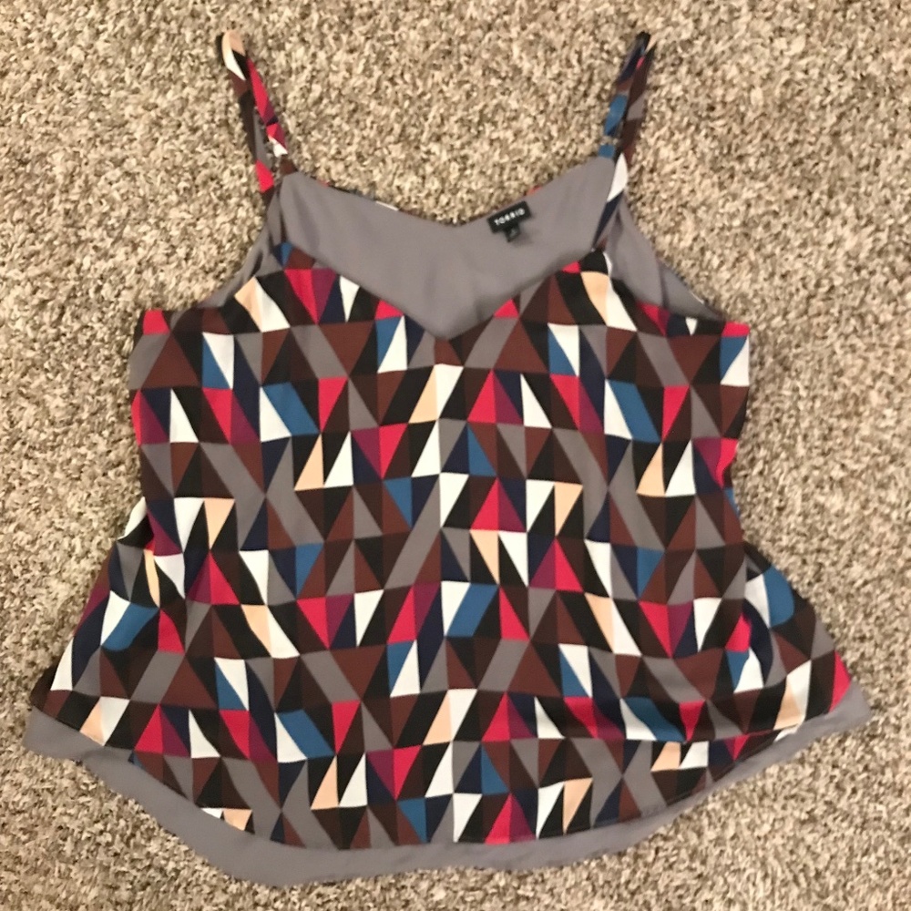 Spaghetti strap flowy blouse